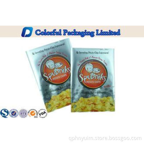 50g Back Side Heat Sealing Potato Chips Packaging with Glos